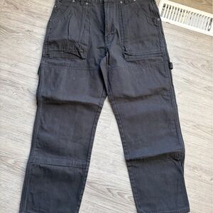 Dickies Men's Relaxed Fit Black Double Knee Jeans